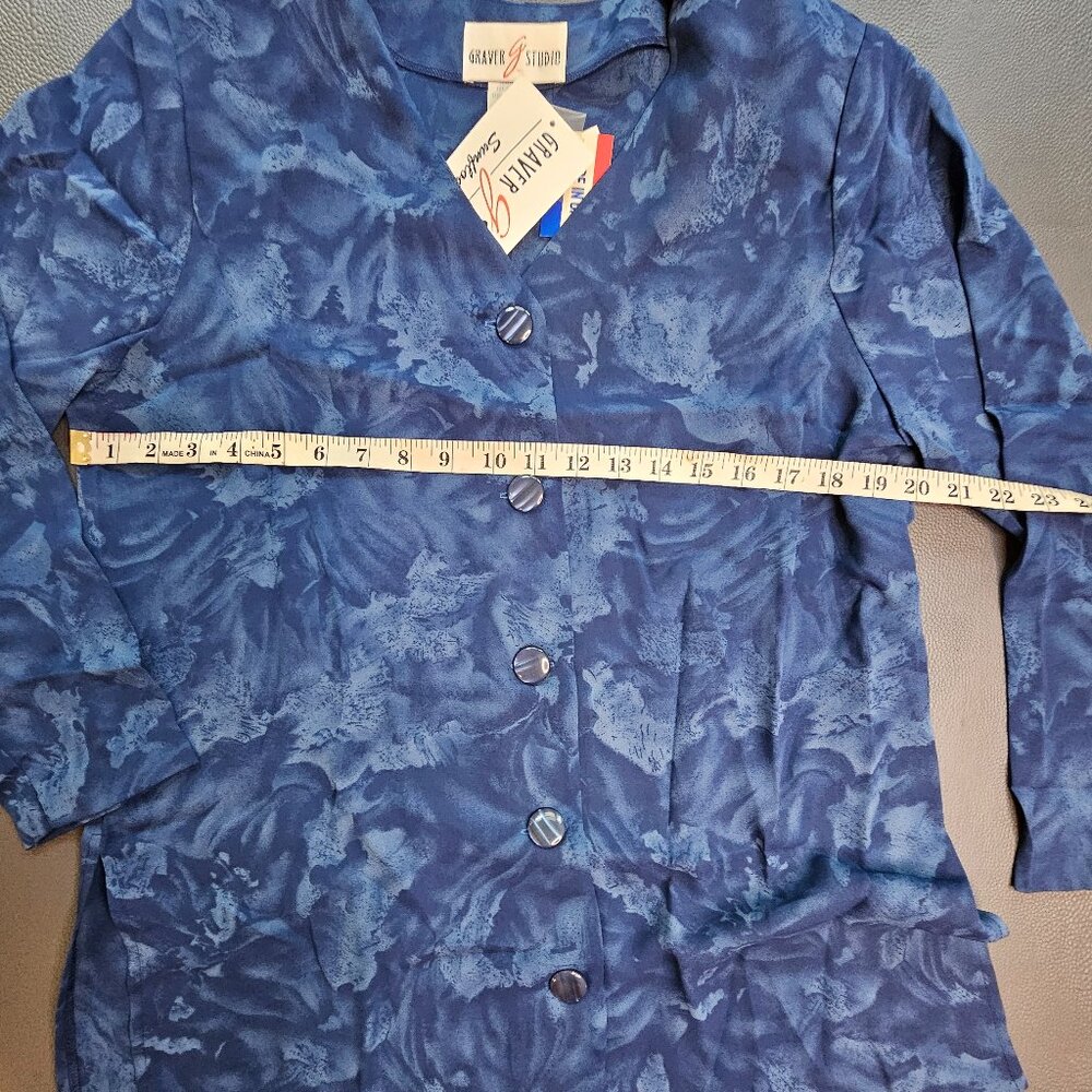 Vintage Graver Studio Blue Blouse